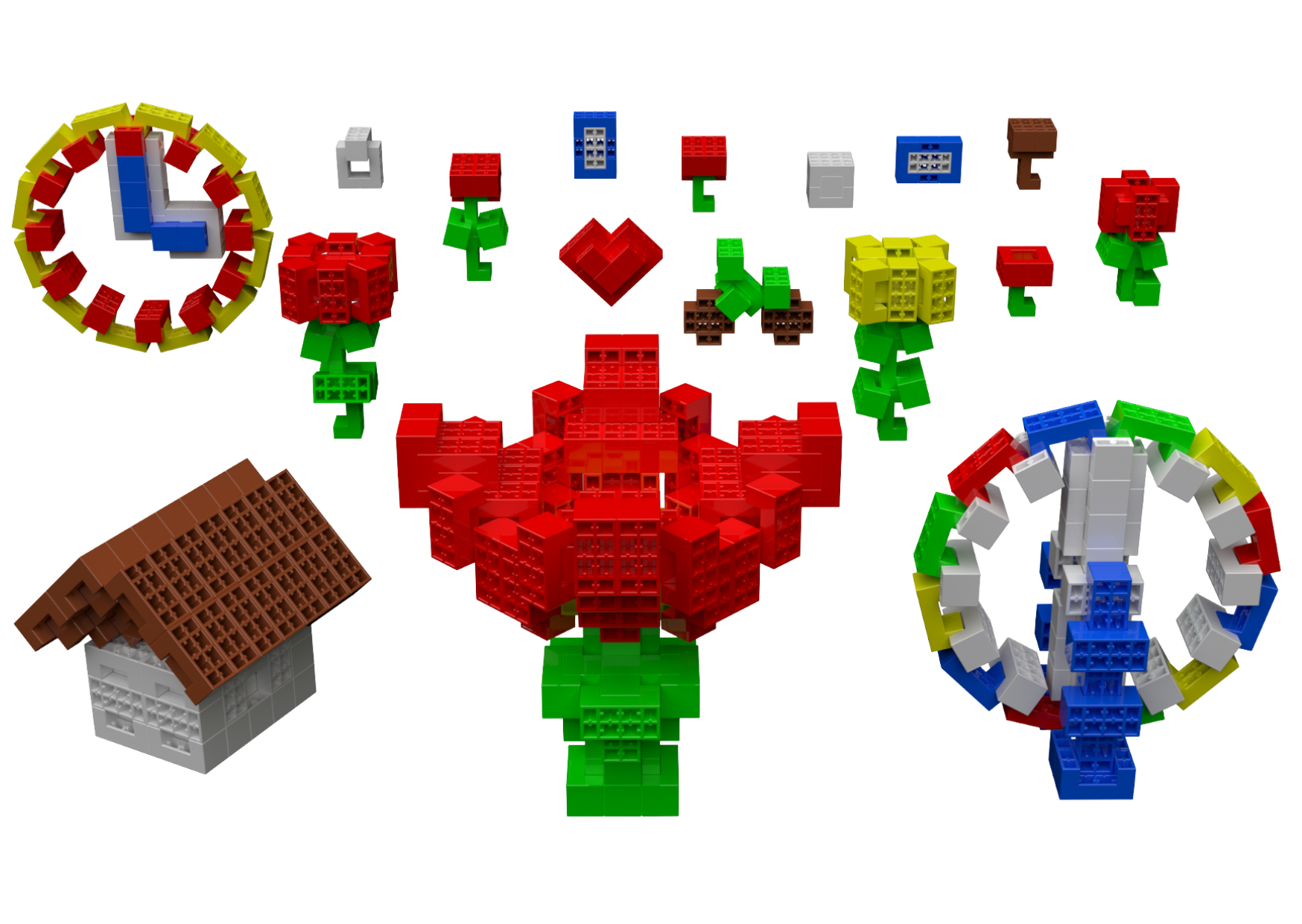 Acearea Transforming Block Toy - C - Saturn Pack (480 pieces)